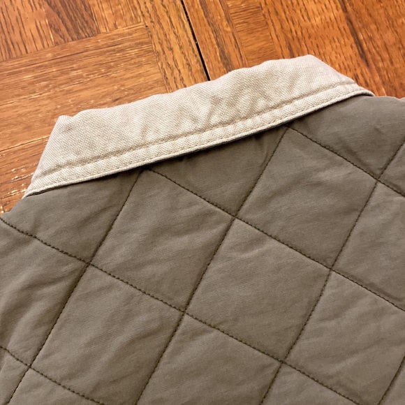 Gymboree Quilted Puffer Jacket in Olive and Beige - Picture 7 of 15